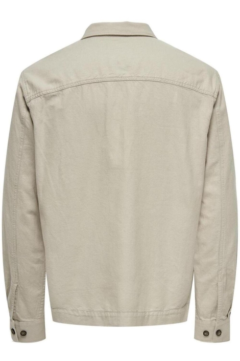 Only & Sons onskennet ls linen overshirt noos